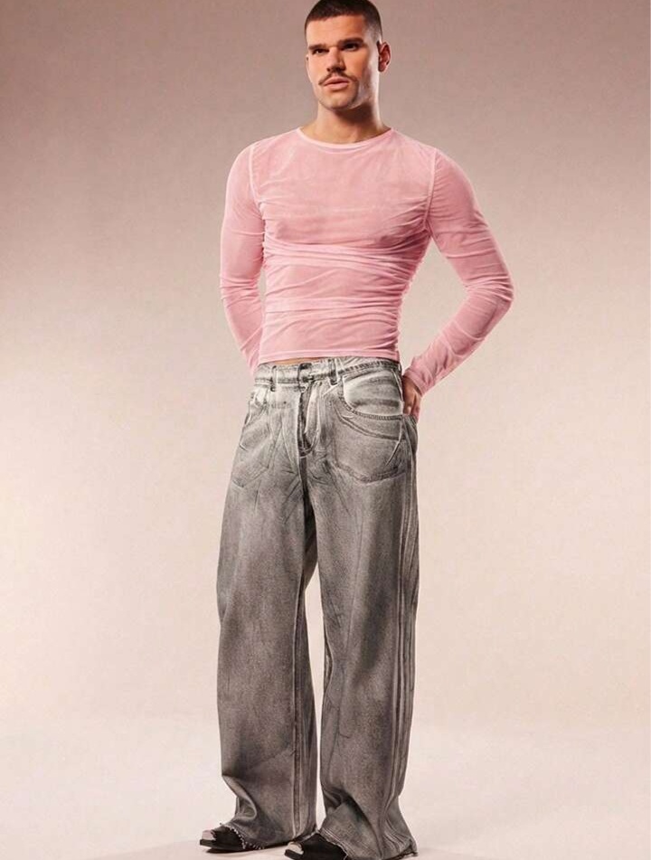 Men's Solid Color Round Neck Slim Fit Casual Daily Wear Sleeve T-Shirt